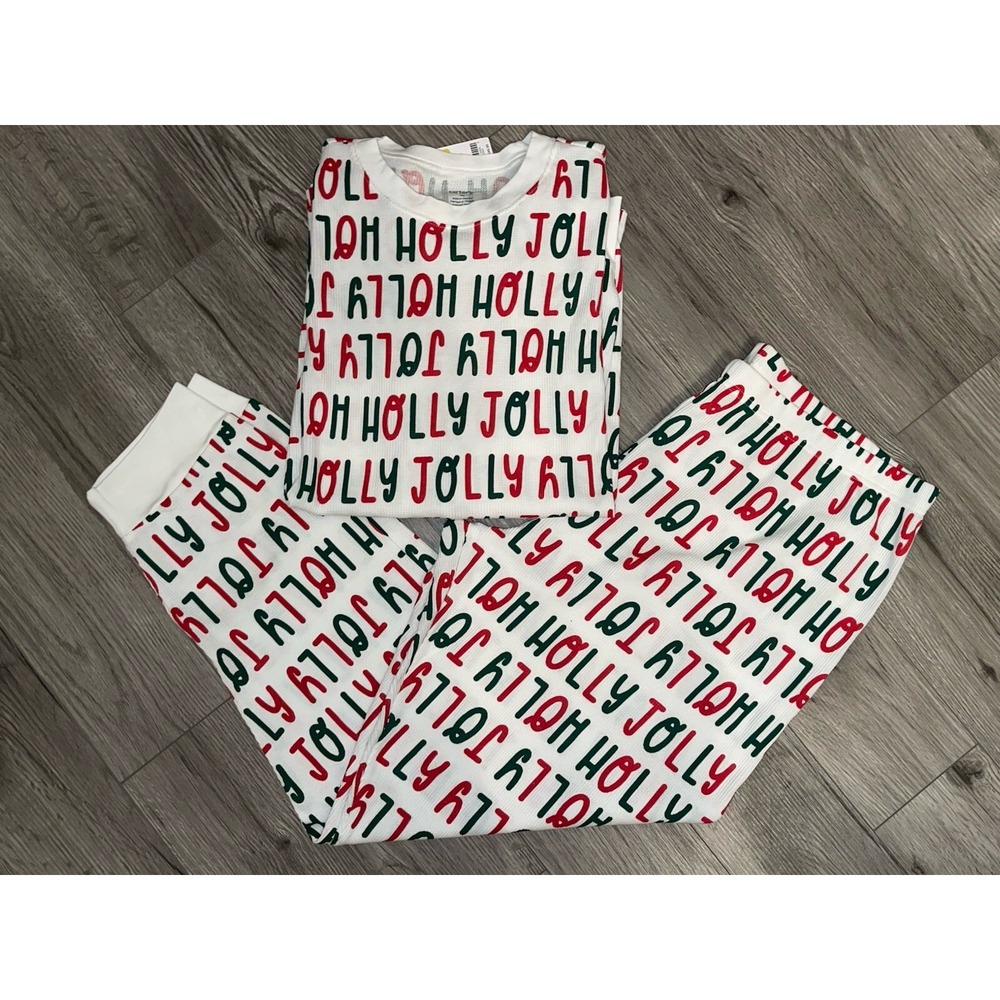 Carters XXL‎ Adult Pajama Set Thermal Holly Jolly Christmas New With Tags
